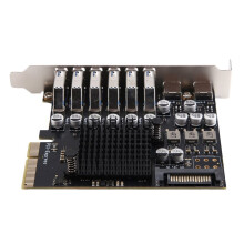 PCIe USB 3.2 Gen 2 Expansion Card 10Gbps PCIe USB 3.2 Gen2 Expansion Card 6xUSB-A+2xType-C 10Gbps PCI-E X4 Hub Adapter
