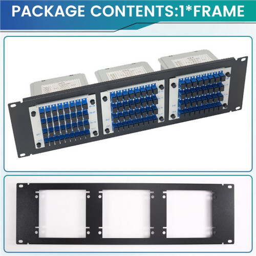 3U 3-Bit Rack-Mount Splitter Frame 3U Optical Splitter Frame for 19-Inch Rack-Mount Optical Splitter Cabinet 1