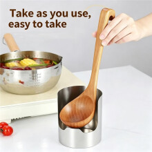 Multi-Functional Kitchen Utensil Holder, Stainless Steel Spatula Spoon & Lid Organizer Rack, 3 Set Countertop Storage