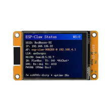 ESP32-C5 AI Agent Board 2.8-Inch LCD Display Resolution 320 X 240 Display Compatible with ESP32-Claw for IoT Devices
