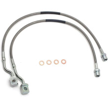 2pcs Extended Front Brake Lines 5-7.5in Lifts 89370 for Chevy Silverado 1500 2007-2018