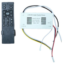 Ventilateur de Plafond de Chambre 2.4G avec Driver à Large Tension, Contrôleur à Distance à 6 Vitesses, Contrôleur D'Inverseur AC90-265V