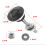 4pc Universal Aluminum Push Button Quick Release Car Front Bumper Hood Pin Engine Bonnet Lock for Racing Black 8