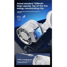 Magnetic Folding Small Fan Powerful Cold Air for Rapid Cooling with Soft Fill Light Portable Handheld Fan