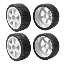 RED SPIDER 1/7 WRC Rally Tires & Wheel Rims Flat Racing Tires for , X3, for 7303,RC Cars White