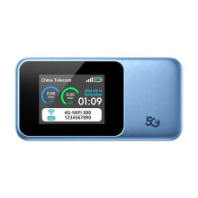 Módem WiFi 4G LTE Hotspot Profesional 150Mbps WiFi 6 Doble Banda 2.4GHz + 5.8GHz Pantalla A Color Router WiFi Móvil 4G