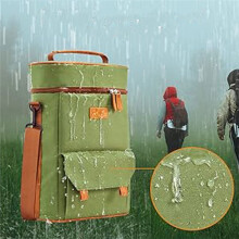 Insulated Wine Bag Portable Cooler Bag Beer Sleeve , Adjustable Shoulder Strap , Cooler Holds 6 Beer Cans