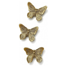 3D Butterfly Wall Decor Art for Home Bedroom Set of 3 (Antique Copper) Butterfly Art Vintage Wall Decor