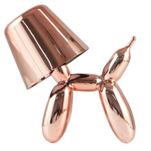 Balloon Dog Desk Lamp LED Lamp Bedroom Office Mirror Polishing Animal Shape Charging Decoration Bedlight C