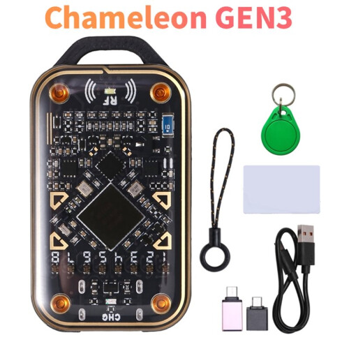 Chameleon V3.0 RFID  Chip Emulator+1XUID Keychain/Card  Card Reader NFC Read Writer ID IC Card Tag Copyer 2