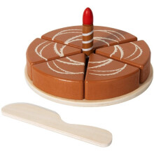 1set Wooden Cake Toy Set, Slicable Birthday Cake Realistic Food Toy,Dessert Party Props with Long-Lasting Quality Cheese