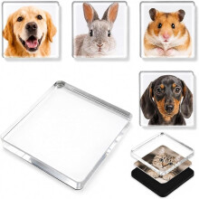 30 Peças de Ímãs 5 X 5 cm, Ímãs de Geladeira, Ímãs Acrílicos para Colar, Ímãs Fotográficos com Adesivos, Geladeira Personalizada.