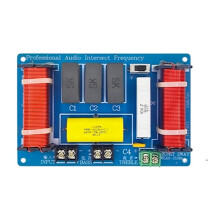 WEAH-2506B 300W 2 Way Speaker Crossover Board Treble Bass Frequency Divider Solderless Screw Terminal Filter