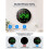 10"Easy-Read Large Digital Wall Clock,11-Color Night Light,Auto-DST Remote Control,Large Display for ,Dateand Temp 5