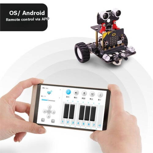 Robot for Micro:Bit Stem Robotics Kits DIY STEM Educational  Robot Car Without Microbit Main Board for Kids 2
