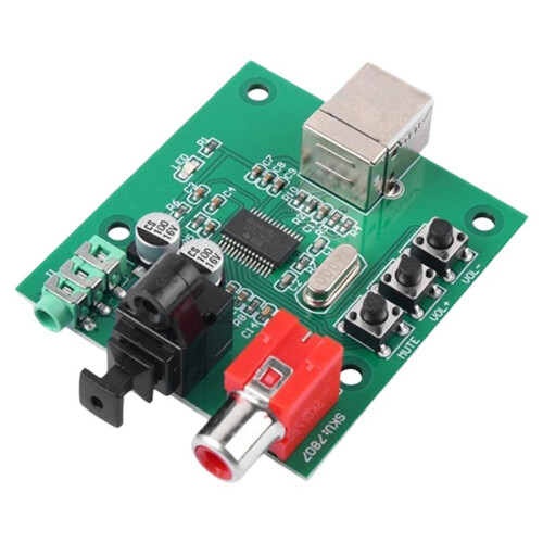 USB Coaxial Optical Fiber Audio Decoder Board PCM2704 DAC HiFi Digital Converter