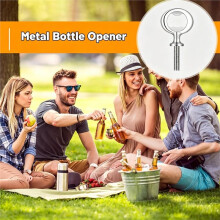 Pack of 12 Bottle Opener Blank, Beer Bottle Opener Set, Metal Thread Beer Opener Inserts Kits,for Wedding, Home, Pub,DIY