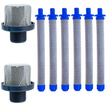 8 St. Inkluderar 2P 288716 Inlopp Sugfilter och 6P 288749 Airless Färg Spruta Maskinfilter Kombination Passar