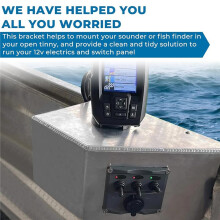 For Fish Finders Bracket Boat Accessories Marine Side Console Panel Mount for Most Boats Marine Bracket Aluminum