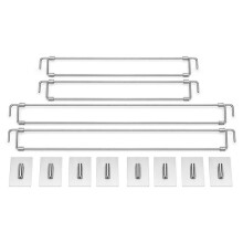 4 Pack RV Kylskåpsstänger, Justerbara Kylskåpstensionsstänger för Husvagn, RV 12.44-22.63 Tum Utbyggbara, för Resa