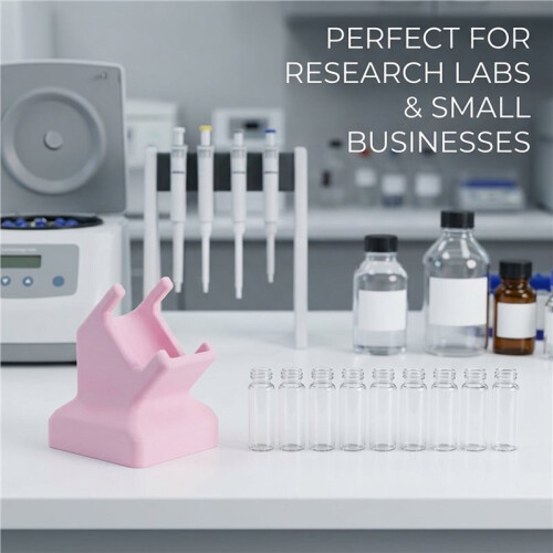2 Pcs 3D Printing Peptide Vial Label Applicator Tool for 3mL and 10mL Ergonomic Tilted for DIY & Lab