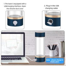 Portable Hydrogen Water Generator Hydrogen Rich Water Maker Bottle Cup USB Rechargeable Drinking Bottle 420ML