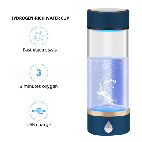 Portable Hydrogen Water Generator Hydrogen Rich Water Maker Bottle Cup USB Rechargeable Drinking Bottle 420ML 2