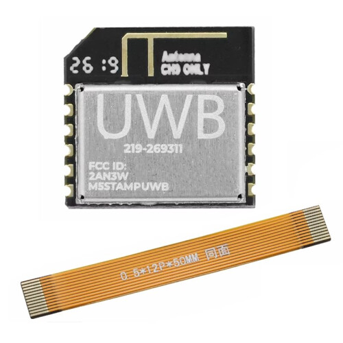 M5Stamp UWB Module with FPC Cable QM33120W Ultra-Compact Embedded Ranging Module Supports Stamp-Hole SMT