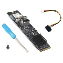 M.2 NVME MKEY to USB3.2 Adapter 20Gbps High Speed M2 M Key PCIe to USB3.2 Front Panel Expansion Card ASM3242 Chipset