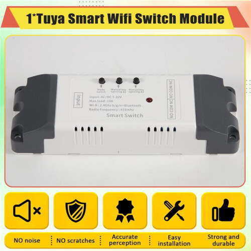 Tuya  Wifi  Module 32V 2 Channels Relay Remote Control Self-Locking for Alexa  Home  Life 1