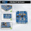 Differential Analog Audio to Single-Ended Output Module,Balanced to Unbalanced Stereo Converter Board,5V-15V 6