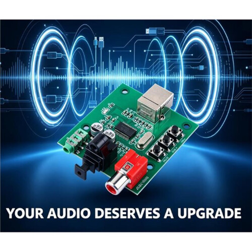USB Coaxial Optical Fiber Audio Decoder Board PCM2704 DAC HiFi Digital Converter 2