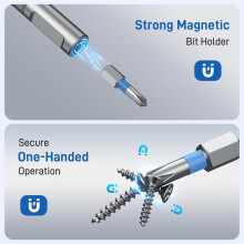 Conjunto de Chave de Fenda Magnética 25 em 1 com 7 Soquetes Métricos CR-V, Conjunto de Chave Hexagonal em T, Pontas de Aço Liga S2