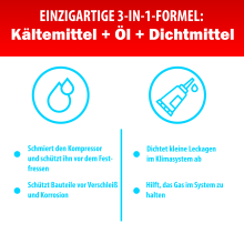 Eisfro R1234yf Kältemittel Gas mit Öl, Schlauch & YF Adapter – Auto Klimaanlage Nachfüllen | 2x 235g, ECO