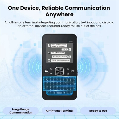 ThinkNode M9 Meshtastic LoRa Node Tag ESP32-S3 Dual-Core with Keyboard 2.4" LCD Display GPS LoRa Transceiver 868MHZ 2