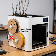 5 Sets for Snapmaker U1 3D Printer Filament Feeding Extension Cable Module Suitable Several Filament Spools Extend Cable