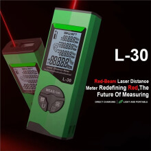 Lasers Rangefinder, Rechargeable L-30P Digital Measuring Tape, Handheld Lasers Rangefinder with LCD Display Green