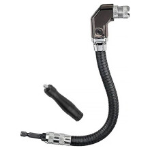 Right Angle Attachment Flex Shaft, Drill Attachment 12-Inch 90 Degree Right Angle Electric Drill Corner Tool