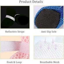 4PCS Dog Shoes for Hot Pavement - Breathable Mesh Dog Shoe for Small Medium Dogs, Dog Boots Protectors, Non-Slip Orange