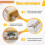 Trumpet Mouthpiece Remover Puller Tool for Brass-Wind Instruments, Adjustable Jaw, Aluminum 6