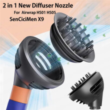 2 in 1 Diffuser Nozzle Hair Styler Nozzle Compatible with Airwrap HS01 HS05 SenCiciMen X9 Hair Dryer Diffuser Nozzle
