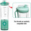 Blender Lid Replacement for  Blast Max Cup,Leakproof Flip Top Design Prevents Spills. Dishwasher Safe. 4