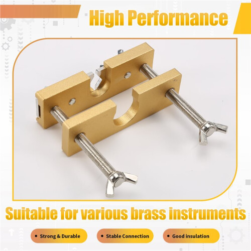 Trumpet Mouthpiece Remover Puller Tool for Brass-Wind Instruments, Adjustable Jaw, Aluminum 2