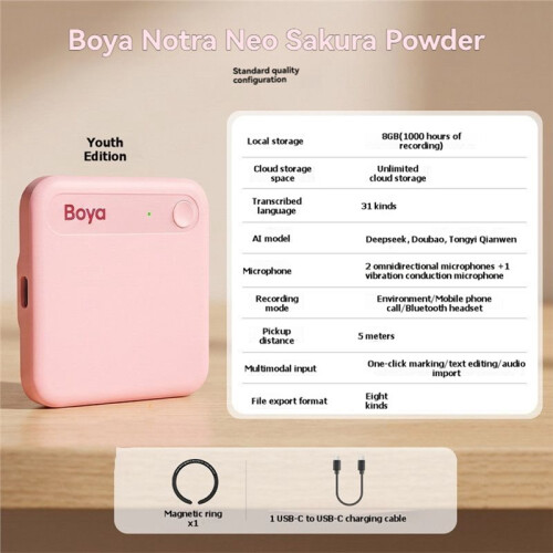 Notra Neo AI Voice Recorder App Control Various Languages Transcription Summary Ai Note for Meetings Interview D 1