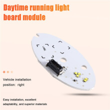 Car White DRL LED Daytime Running Lights Board Module for Compass Facelift 2020-2022 Right