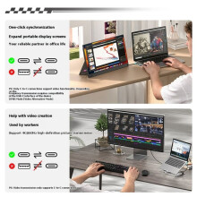 C to C Cable 2 in 1 Full-Function Charging Cable PD240W Fast Charging 4k 60Hz Screen 20Gbps for PC Laptop
