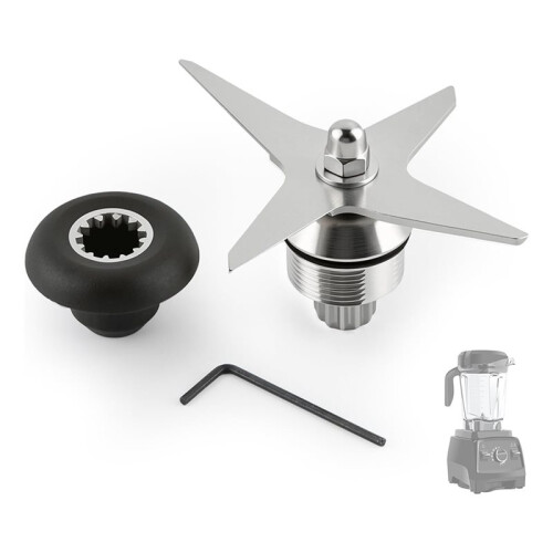 Blender Wet Blade Replacement Assembly with 891 Drive Socket Kit Replace 1151 1152 STM102R 104675-1 1