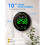 10"Easy-Read Large Digital Wall Clock,11-Color Night Light,Auto-DST Remote Control,Large Display for ,Dateand Temp 8