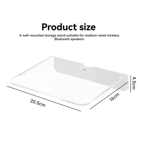 2PCS Floating Speaker Bracket Concealed Floating Wall-Mounted Speaker Storage Bracket Display Stand 2