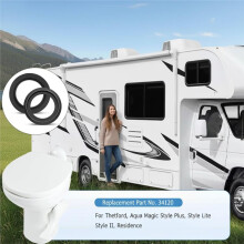 RV Toilet Seal Kit 34120 for Thetford Toilet Aqua Magic Style , Style II, Style Lite, Residence Toilets Replacement